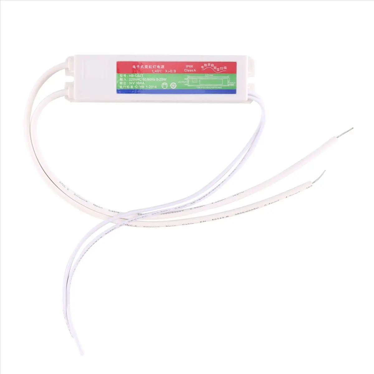 AA80 3KV 30MA Neon Electronic Transformer High Frequency Voltage Load 0.5-2.5M Neon Sign Power Supply Rectifier for Neon Lamp