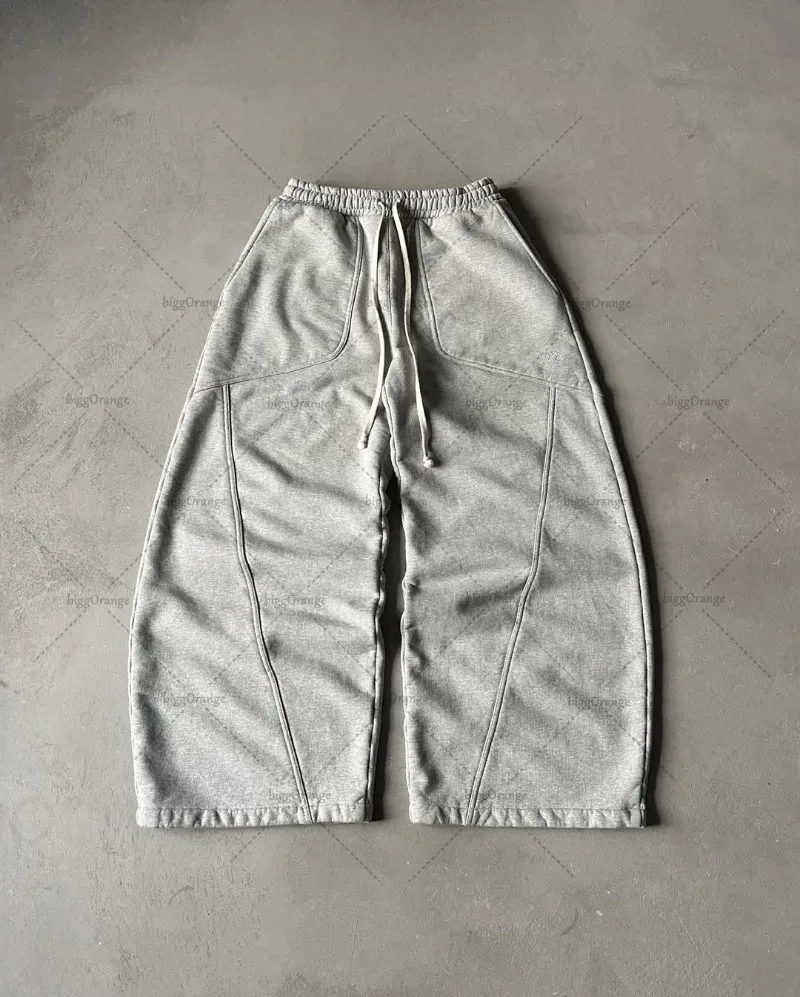 

American Baggy Sweatpants Men Women Y2K Gothic Hip Hop Pants Streetwear Retro Casual Wide Leg Pants Harajuku Jogging Trousers