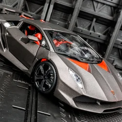 1:24 Lamborghini Sesto Elemento sports car model static high-end ornaments metal toys for friends holiday gifts kids toys