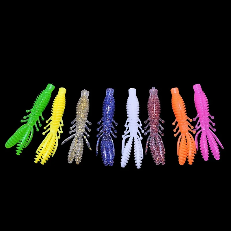 DUODUOYU Señuelo NED Rig de camarón flotante suave para lubina