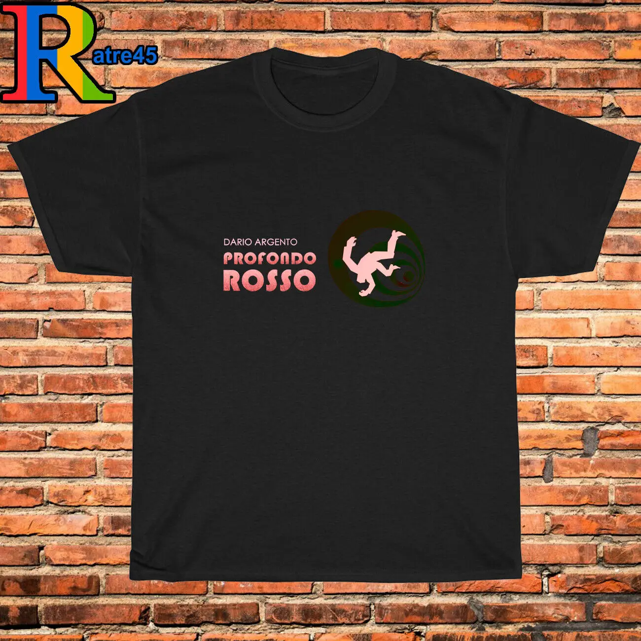 New T-Shirt Profndo Rosso Deep Red Logo Black/Grey/White/Navy Size S-3XL