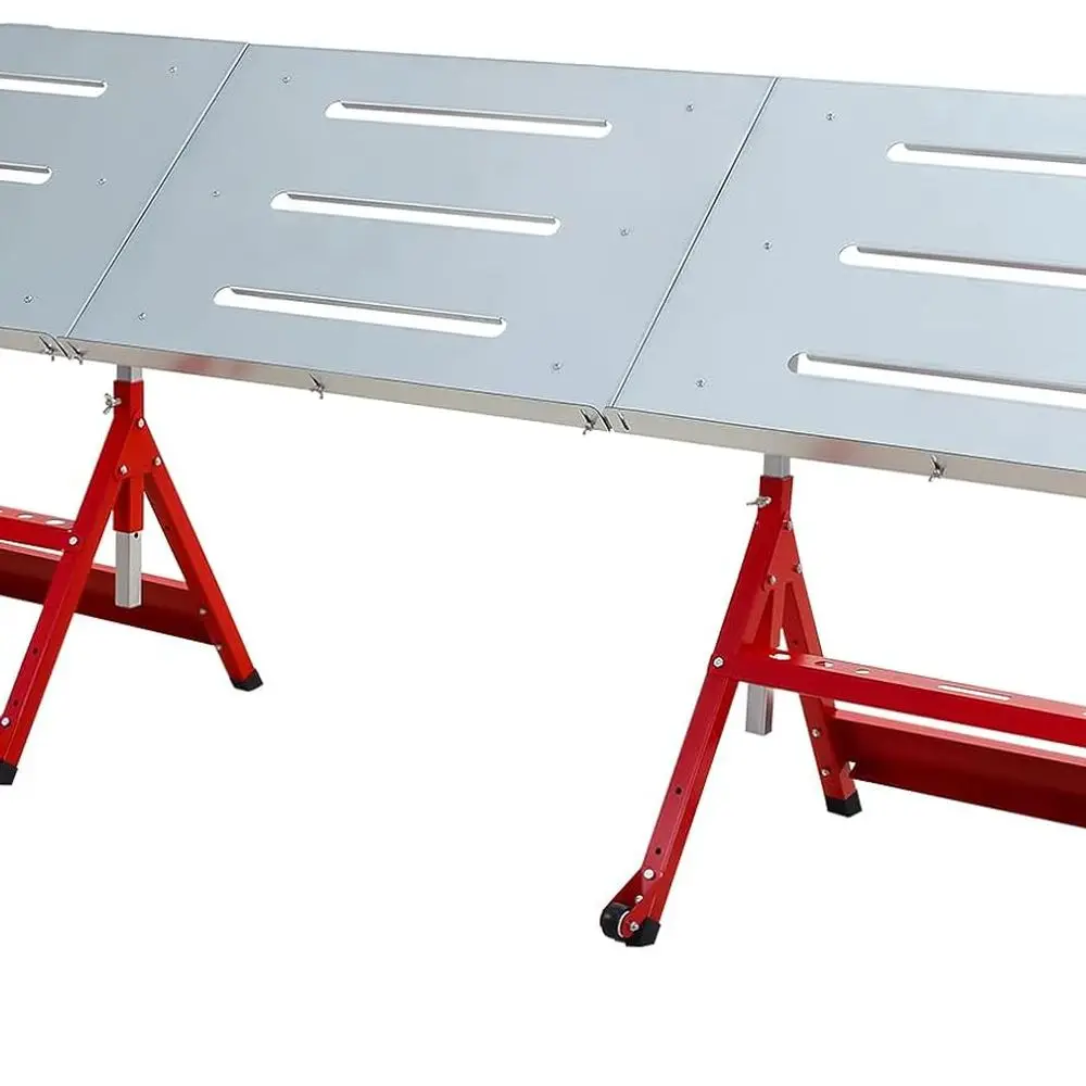 

Портативный стальной сварочный стол 90x20 с регулируемой высотой и углом, вместимость 650 фунтов для мастерских и гаражей.