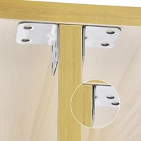 10/20PCS Stainless Steel L-Shaped Corner Code Furniture Connector Multifunctional 90 Degree Right Angle Bracket Hardware Tools