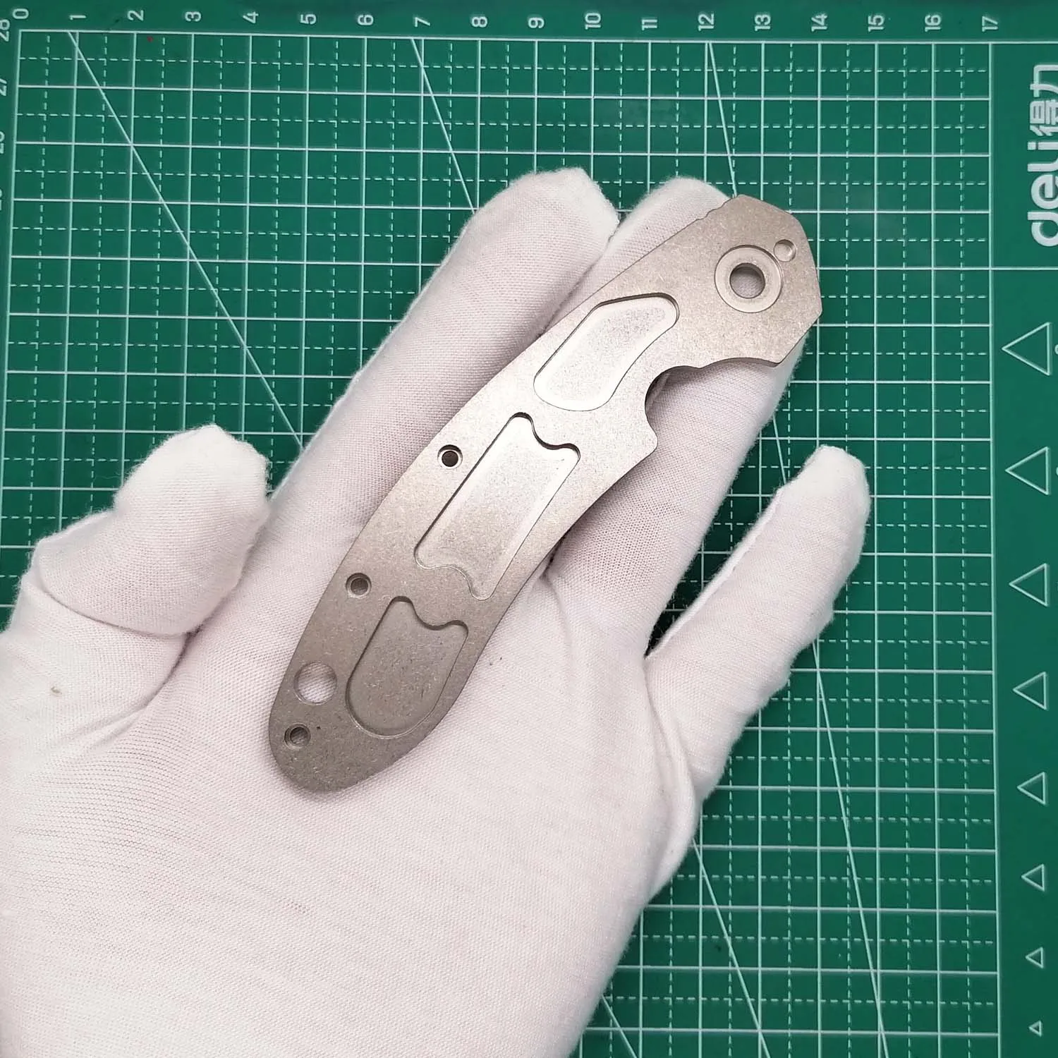 Imagem -02 - Titanium Alloy ti Balanças para Spyderco Custom Made Modificar Peça