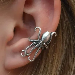 A Simple and Creative Retro Octopus Ear Clip Animal Earring Suitable for Women's Exaggerated Personality Earrings