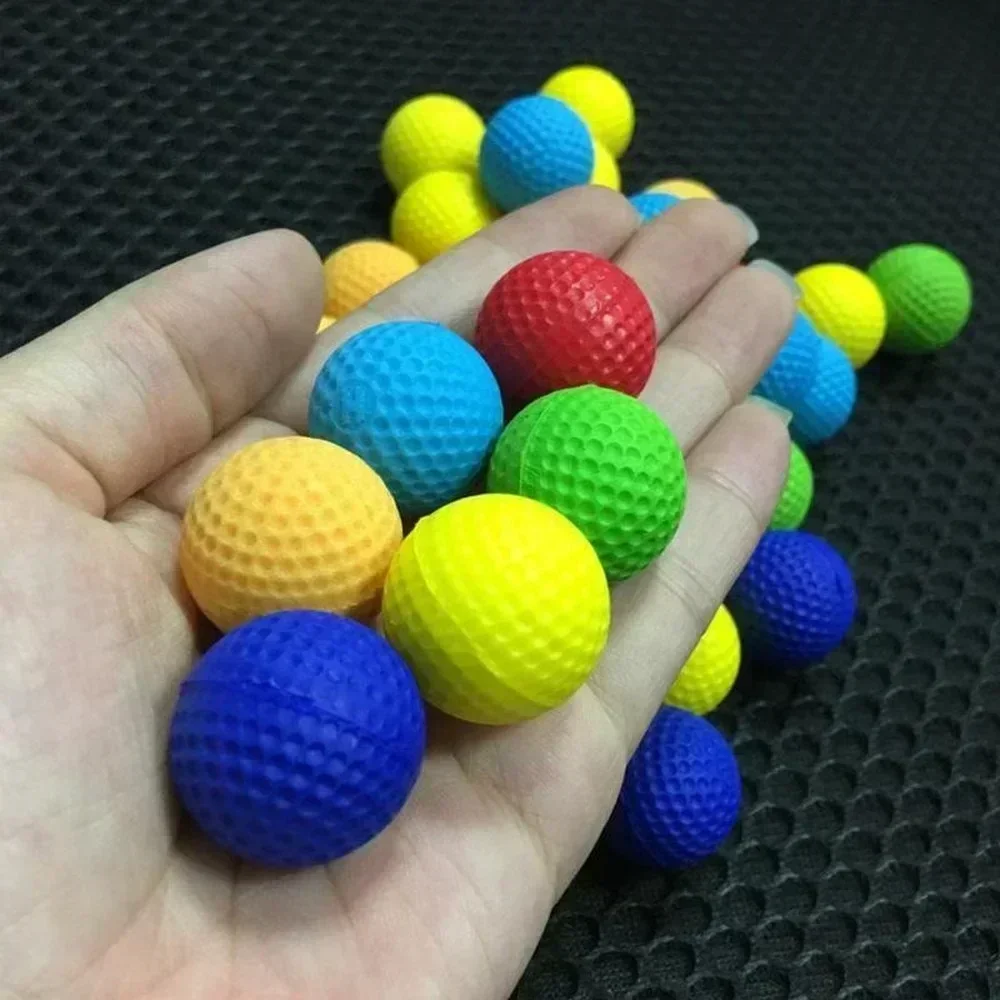 25/250 كرات إعادة الملء الملونة جولف إيفا رغوة لينة أبولو كرات رصاصة للعب بندقية حریف زيوس أبولو عبوة اللعب هدية عيد الميلاد للأطفال