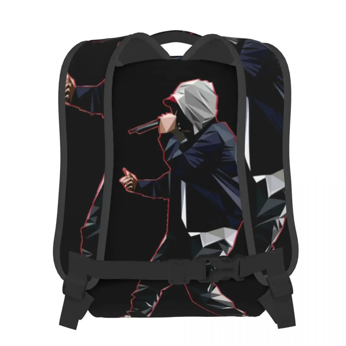 Imagem -02 - Eminem Drake Rap Deus Música Mochila Hip Pop Fino Shady Legal Mulheres Homens Caminhadas Mochilas Durável Estéticas Bolsas de Escola