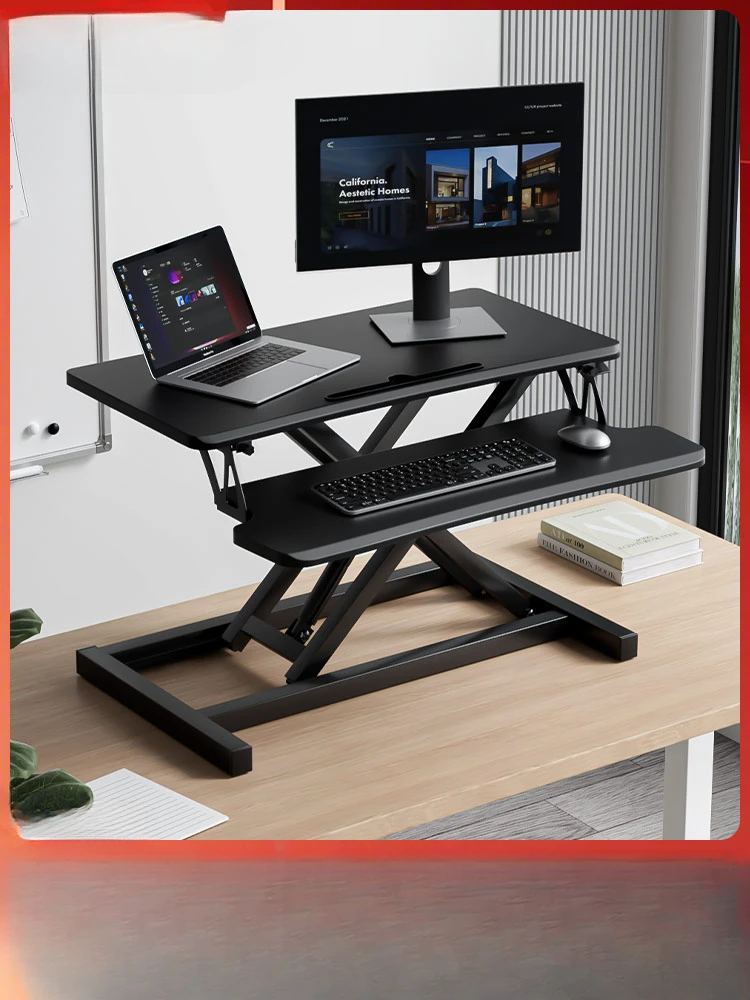 Stand-up desk can be lifted, working table can be lifted, desktop can be raised,