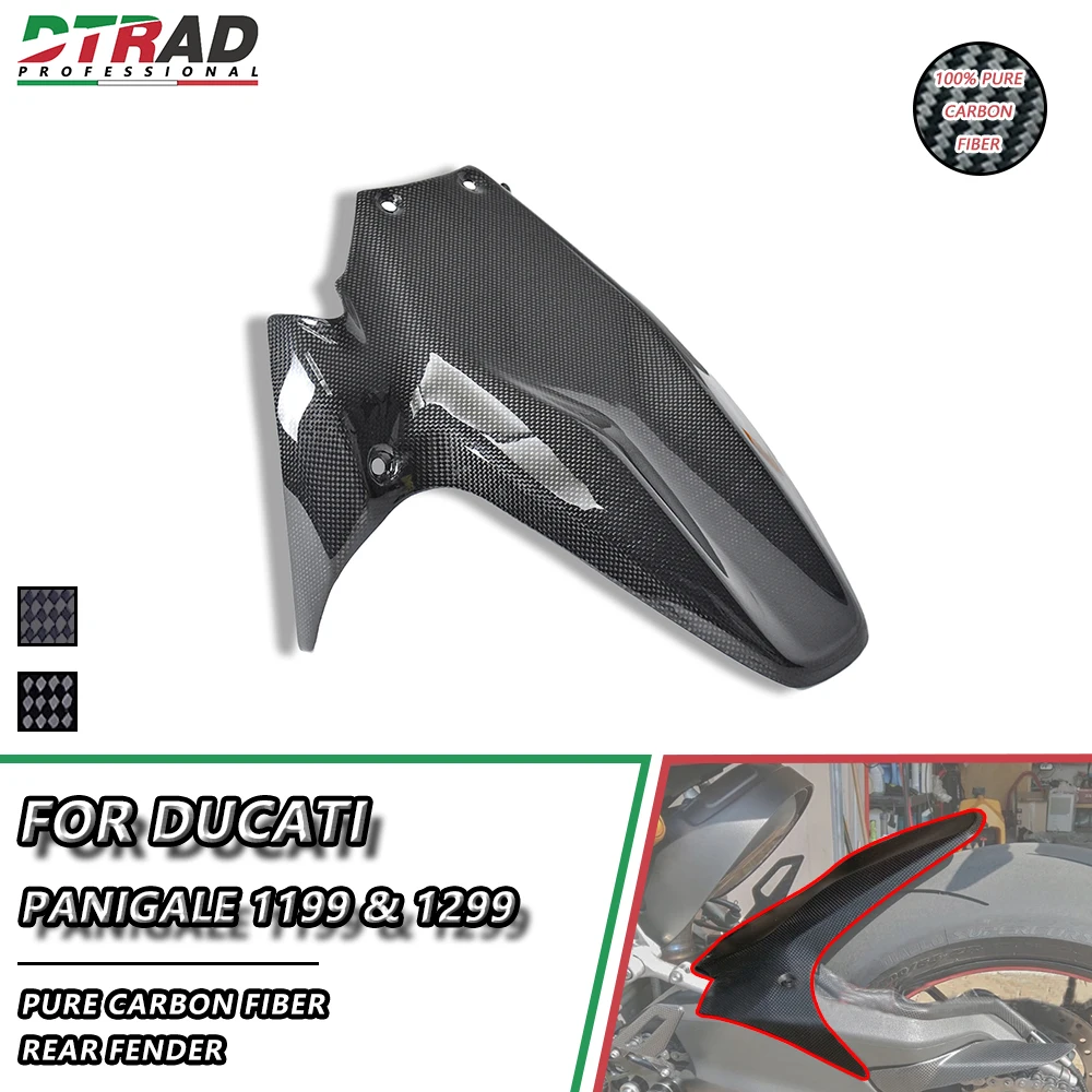 

Rear Fender For DUCATI 1199 1299 PANIGALE S R ABS Tricolore Senna Superleggera FE Carbon Fiber Hugger Mudguard Motorcycle