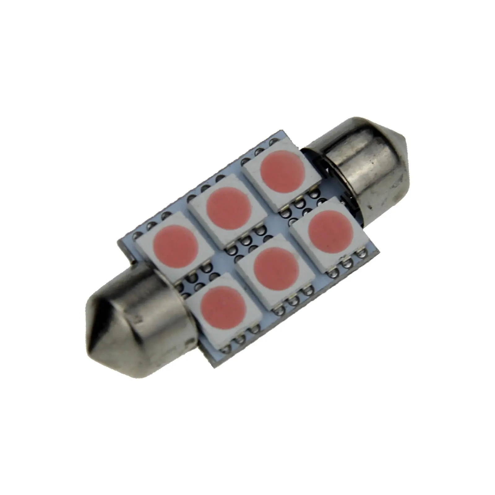 1x Pink RV 36MM Festoon Blub interior Lamp 6 Emitters 5050 SMD LED 6451 I104-P