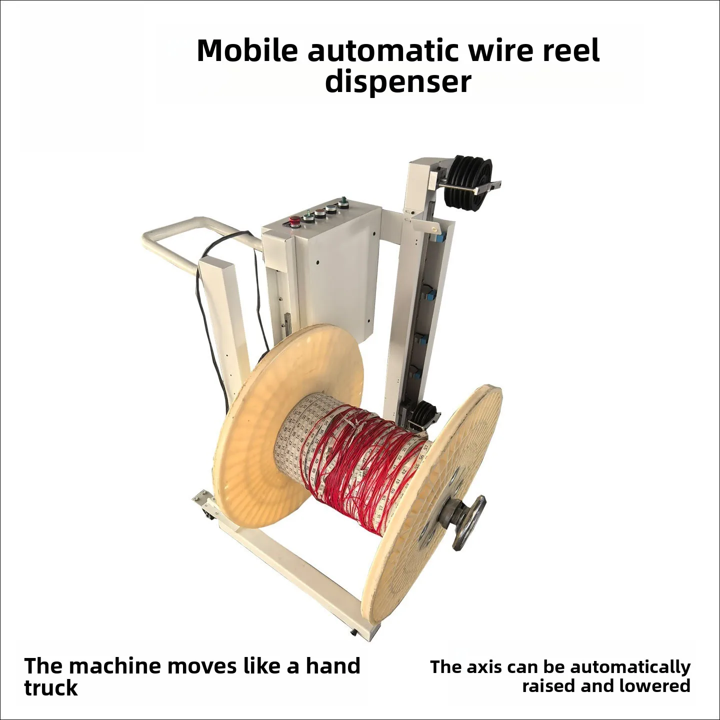 Bearing axis of movable automatic lifting pay-off machine