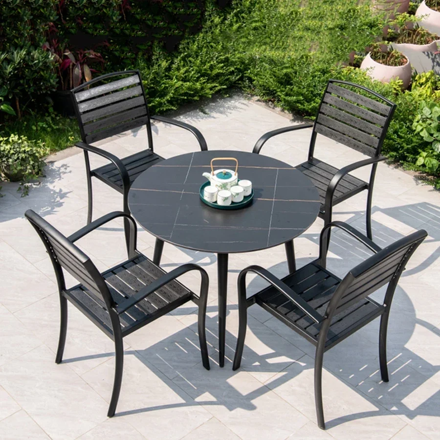 Dining Garden Furniture Outdoor Sets Unique Pool Home Back Yard Patio Furniture Sets Lounge European Modern Mueble Jardin Chairs