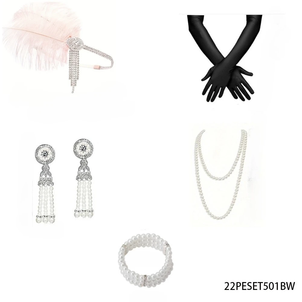 

PESENAR Эта коллекция ретро-аксессуаров включает в себя аксессуары для волос, серьги, ожерелья и идеально подходят для вечеринок в стиле ретро.