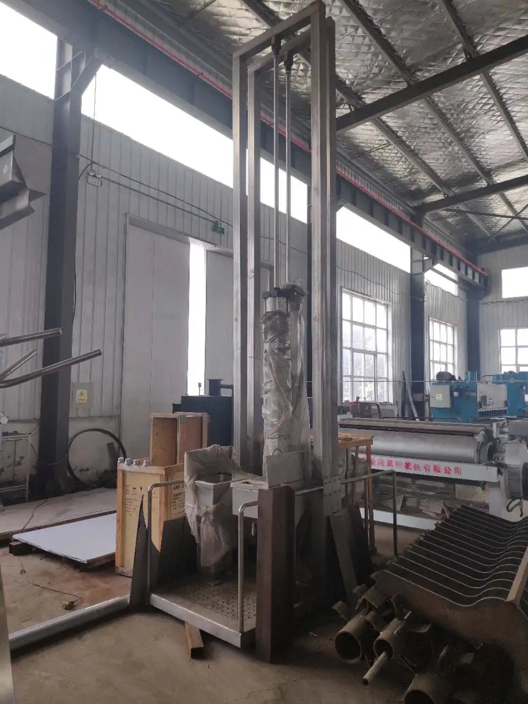 2025년식 공압식 할랄 도축 리프팅 플랫폼 펌프 도축 장비 (소 도축장용)