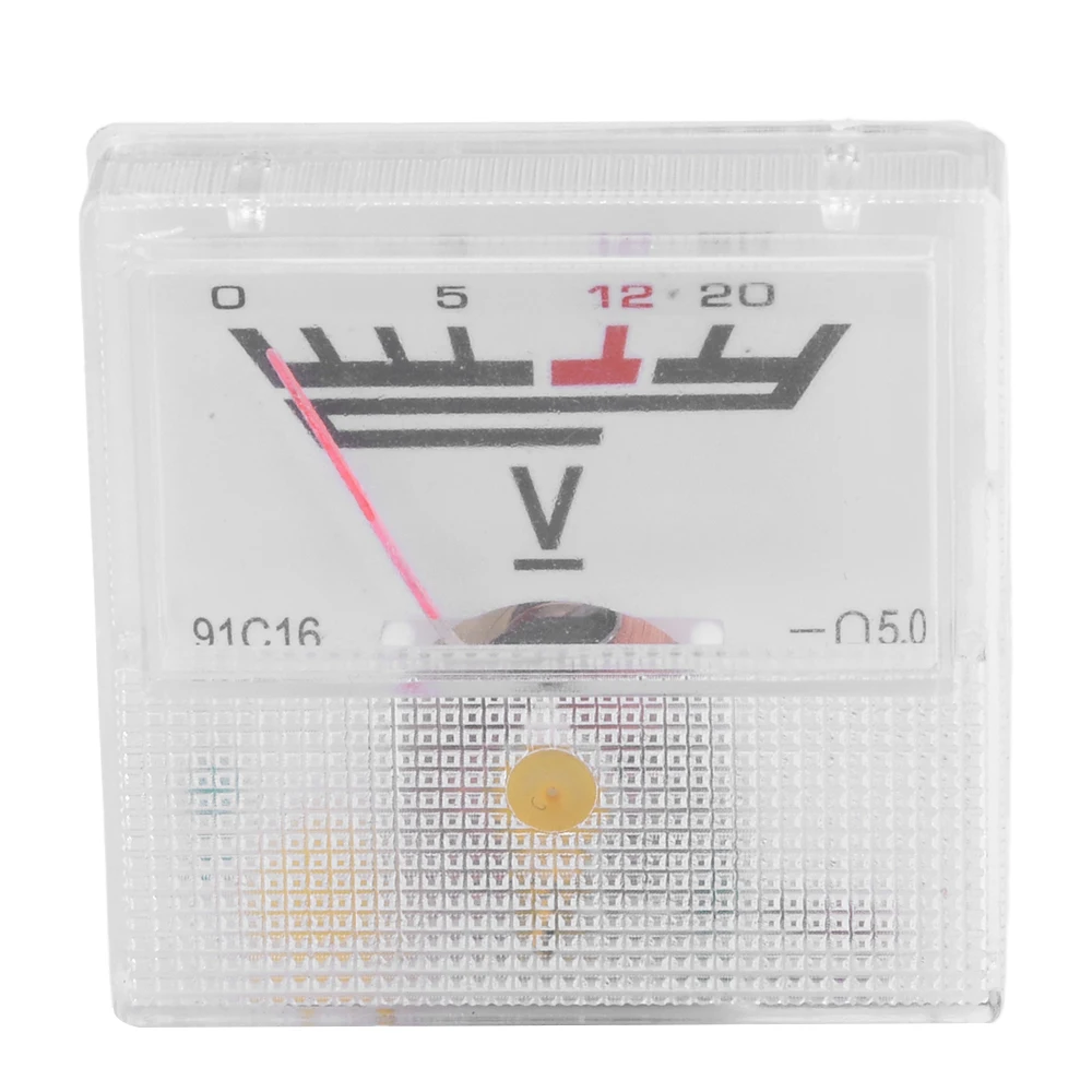 91L16  AC 0-300V DC 0-20V Voltmeter 10A 20A 30A 50A Ammeter Mini Voltage Current Meter Tester Analog Pointer Panel Meter