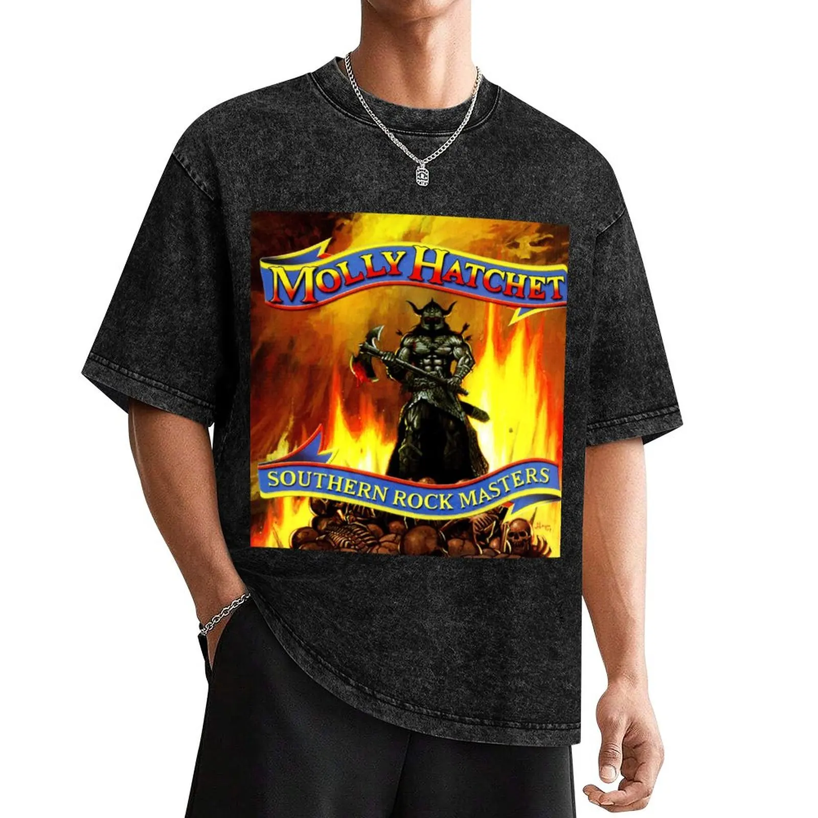 molly hatchet southern rock 2021 kakakatin T-Shirt Aesthetic clothing summer clothes plain black t shirts men