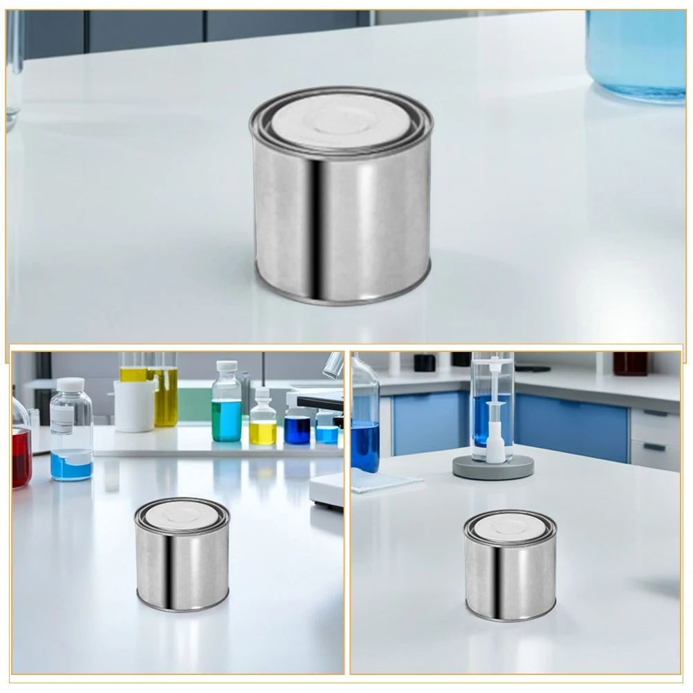 4 قطعة دلاء الطلاء المختومة مع الأغطية 500 مللي حاويات تخزين اللوحة الفارغة علب الطلاء المعدنية محكم للحفاظ على #1