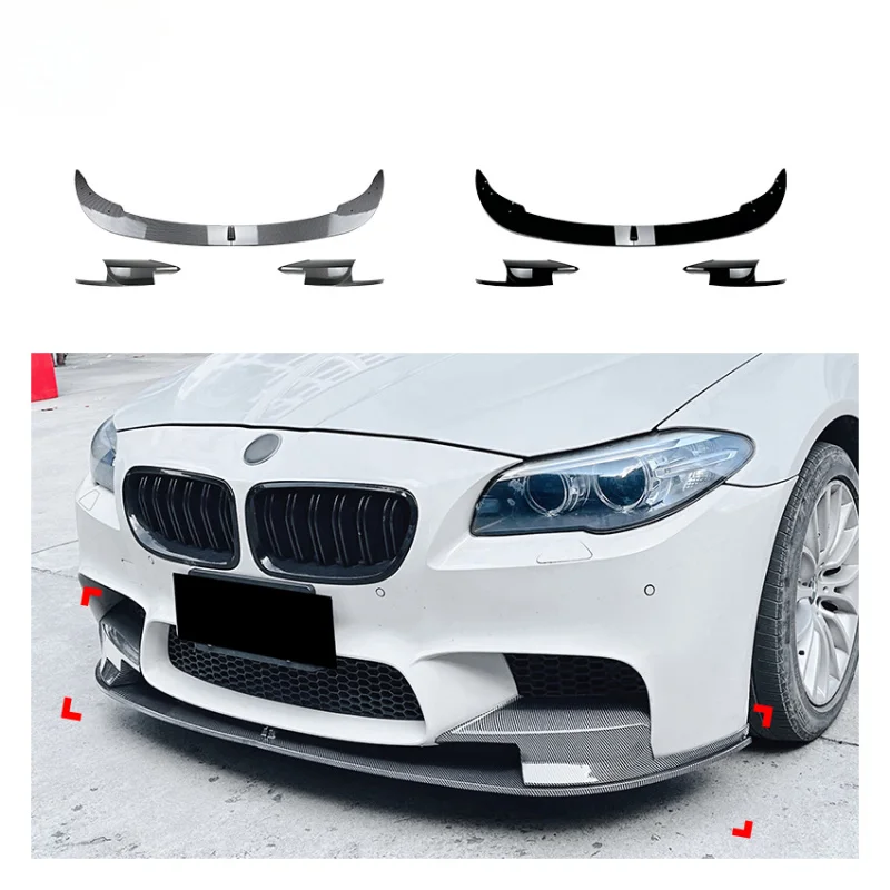 

Suitable for AMP-Z Hot Sale Factory Price Carbon Fiber Look Plastic Material Front Bumper Lip for 5 Series F10 F11 M5 2011-2