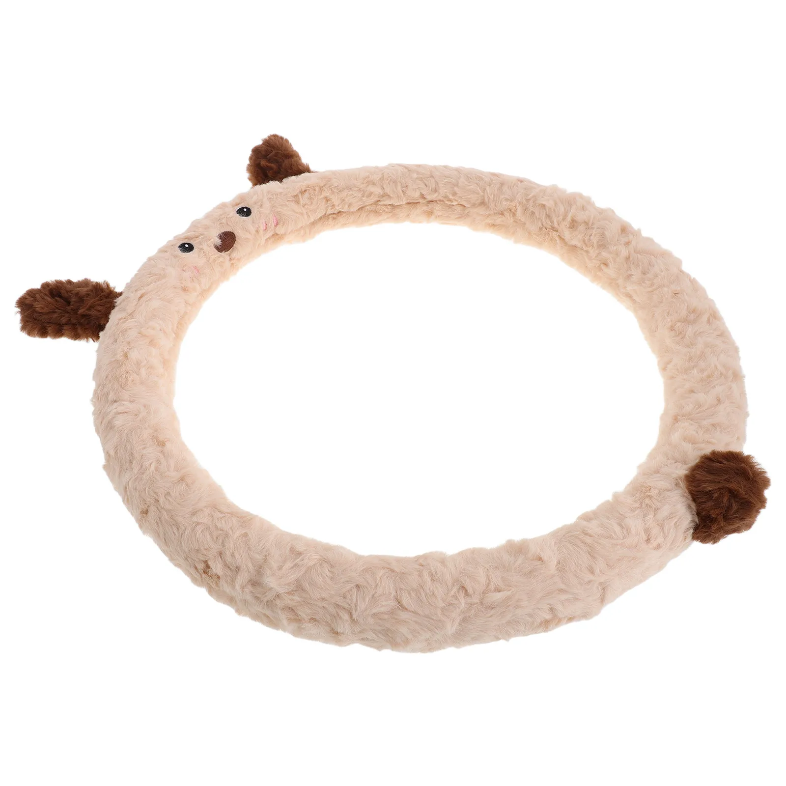 Steering Wheel Cover Cute Soft Non-Slip Universal Warm Auto Steering Wheel Sleeve For Winter Car Interior Trucks Suvs