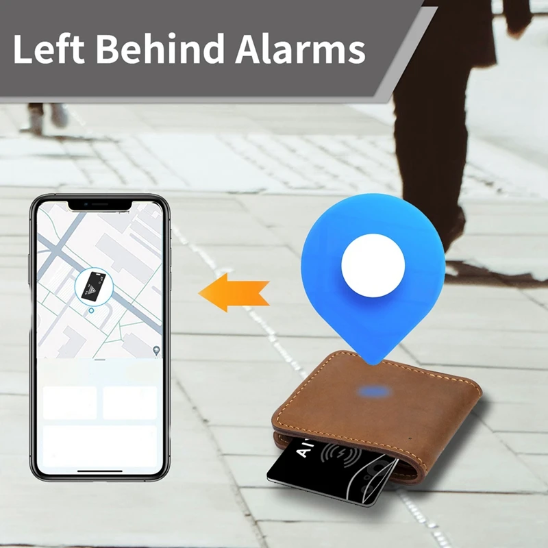 Para AIYATO cartera delgada rastreador de tarjetas carga magnética GPS etiqueta inteligente para Apple encontrar mi aplicación IOS llaves maleta bolsa localizador