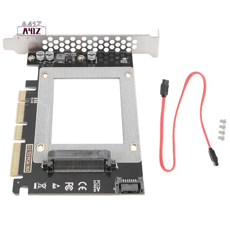 

Карта адаптера расширения A41Z U2X16 PCIE3.0 X4X16-U.2 Карта адаптера SFF8639 Многофункциональная карта расширения поддерживает U.2 Ssds