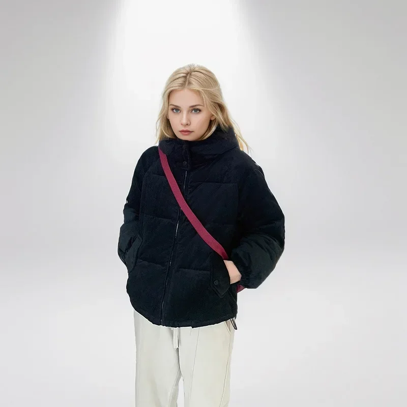 

Тонкое короткое теплое пальто с капюшоном, женская верхняя одежда, зимняя женская повседневная хлопковая куртка с капюшоном, женские новые однотонные парки, топы, новинка 2025 года