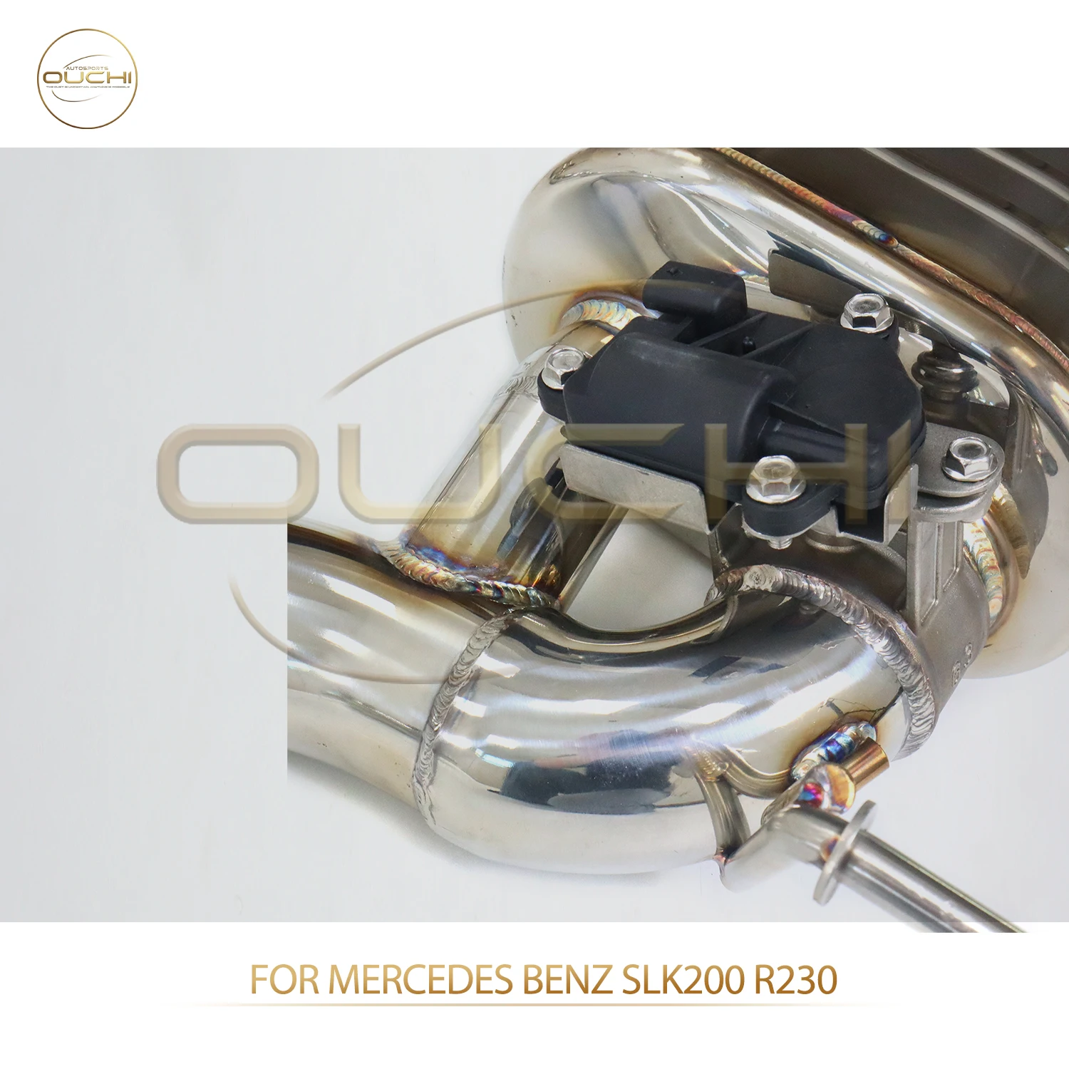 OUCHI مبيعات المصنع مباشرة لمرسيدس بنز SLK200 R230 SS304 Catback صمامات إلكترونية العادم 63 مللي متر تصميم الأنابيب بدون نصائح