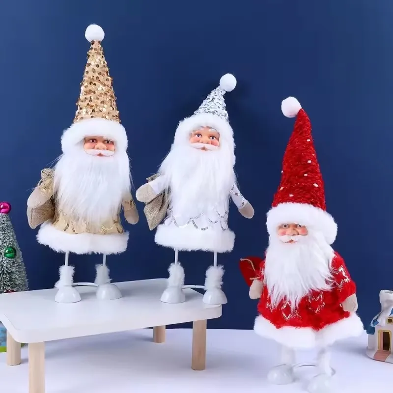 

Christmas Home Ornament Iron Santa Figurine (40cm): Static Design – Great for Window, Tabletop Decoration & Christmas Gift