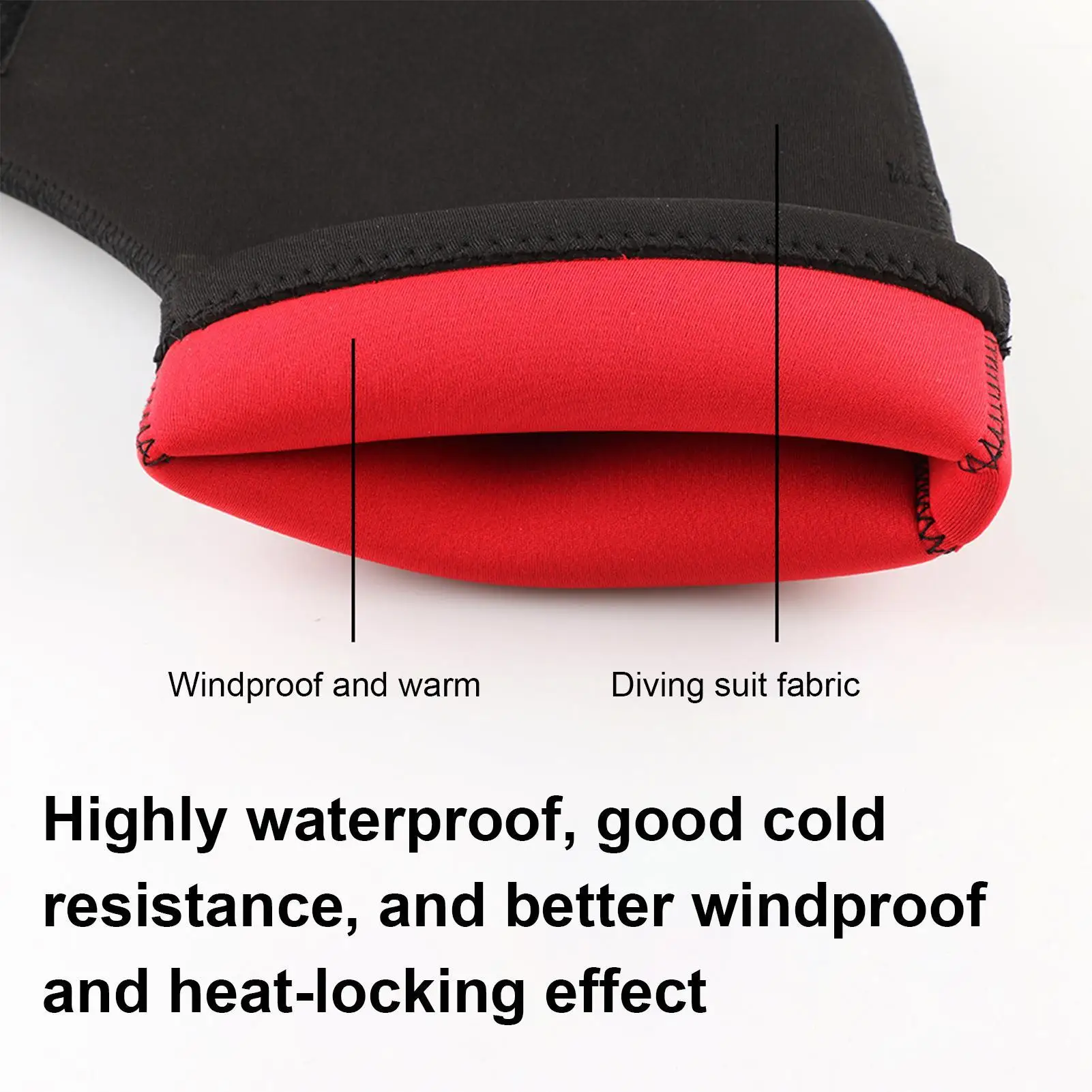 

Handlebar Mittens 1 Pair Windproof Thickened Mountain Biking Handlebar Mitts For Adventure Racing Touring Long-Distance Riding