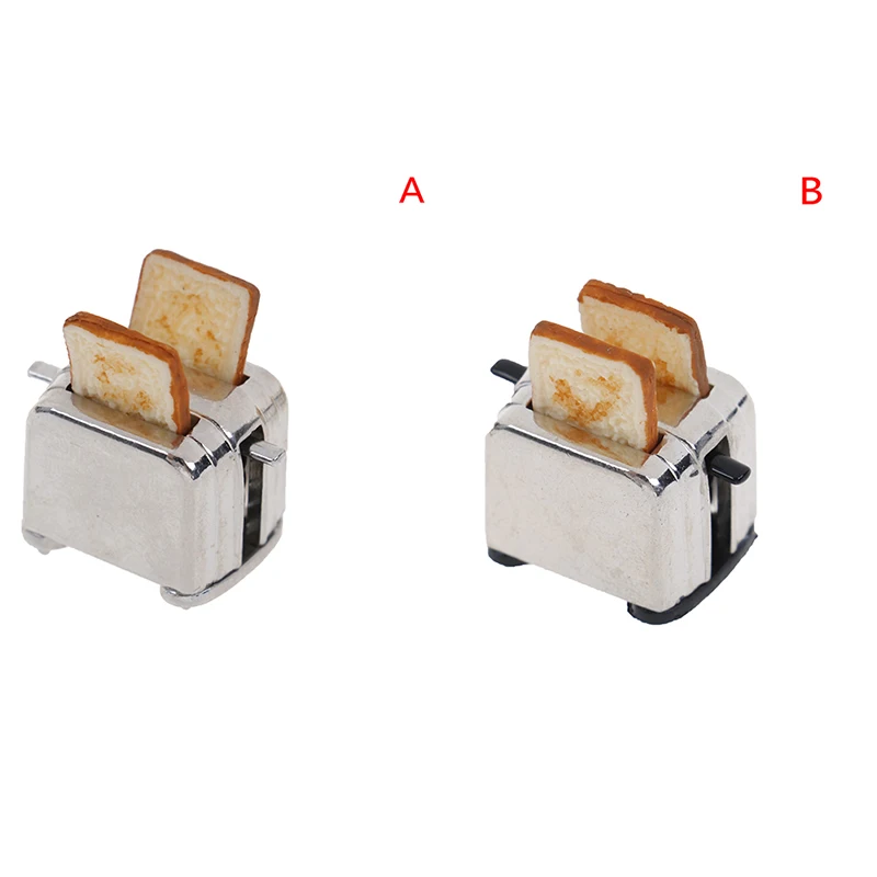 1:12 Dollhouse Mini Bread Machine Simulation Miniature Model Toy Mini Home Toaster Family Toy Baby House Bread Machine