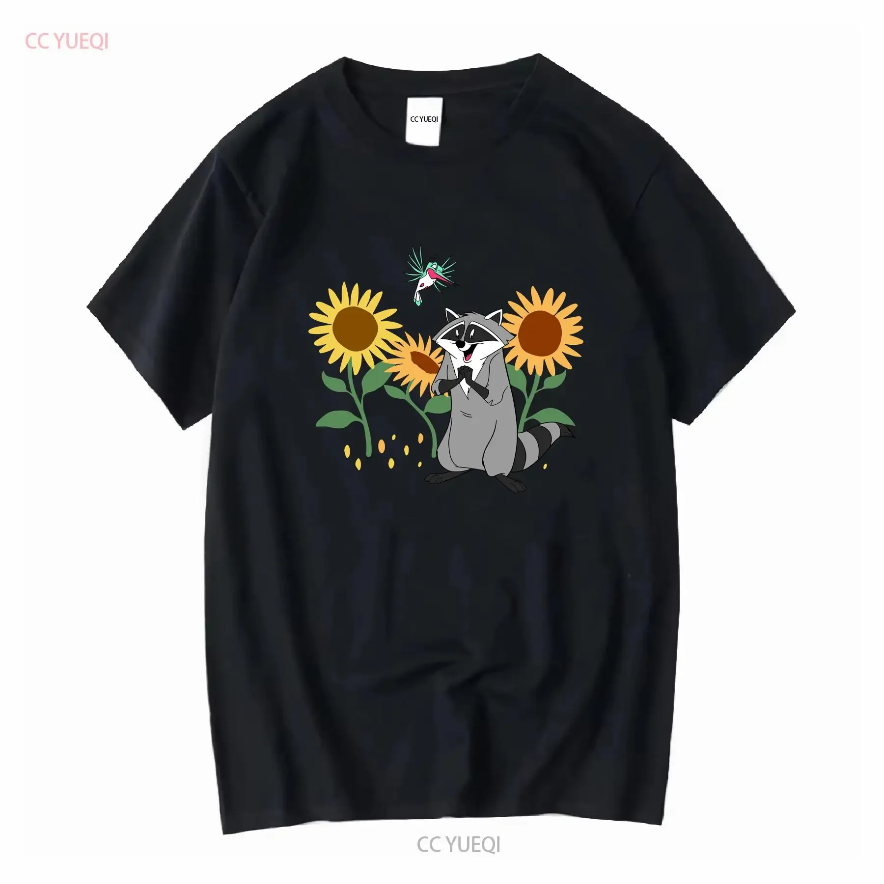 Lindo Meeko y Flit con girasol Floral colores cómodos camiseta Vintage Pocahontas 2024 viaje familiar Magic Kingdom vintage