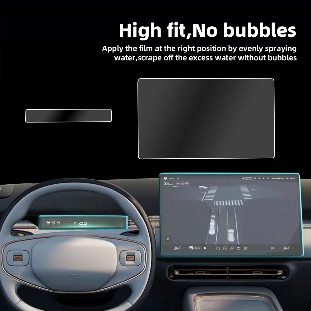 Auto-Schutzfolie aus gehärtetem Glas für XPENG P7 P7+ 2024-2026 Auto-GPS-Navigationsbildschirm-Displayschutz Innenraumzubehör. – Detail 3