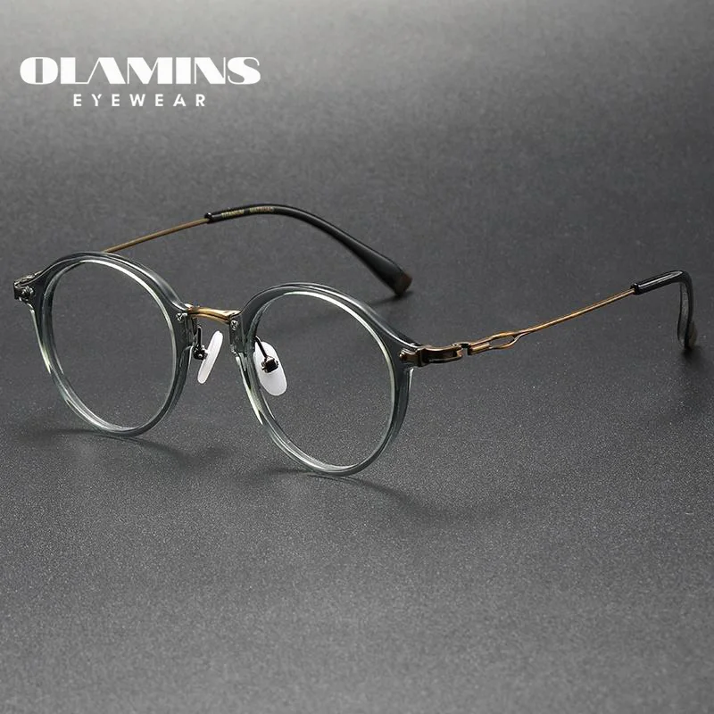 

OLAMINS​ New Progressive Eyeglasses Anti Blue Light Blocking lunette homme Computer Glasses for Men Women Gaming UT7005