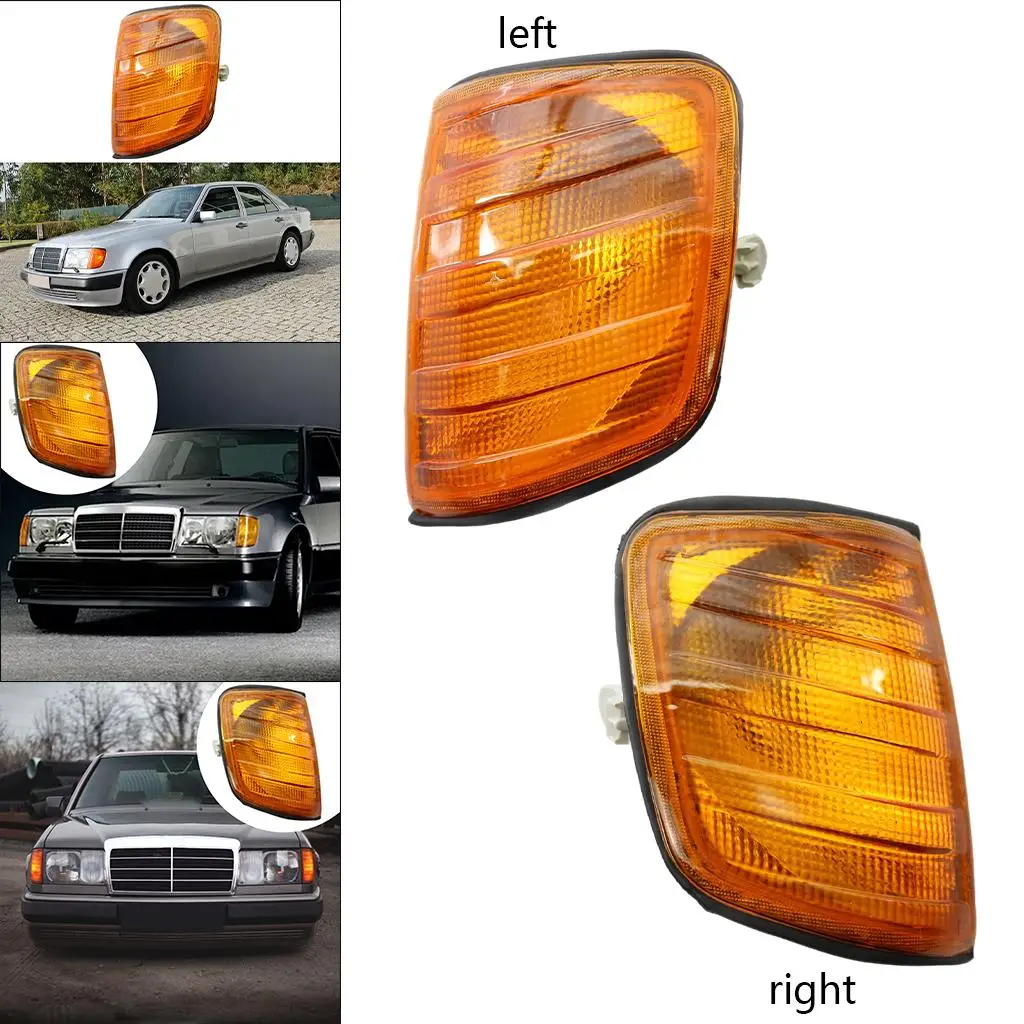 Plastic Amber Corner Light Parking Lamp Turn Light for Mercedes W124 E60 E300 E36 for Sedan 1985-95 1248260043/124826014