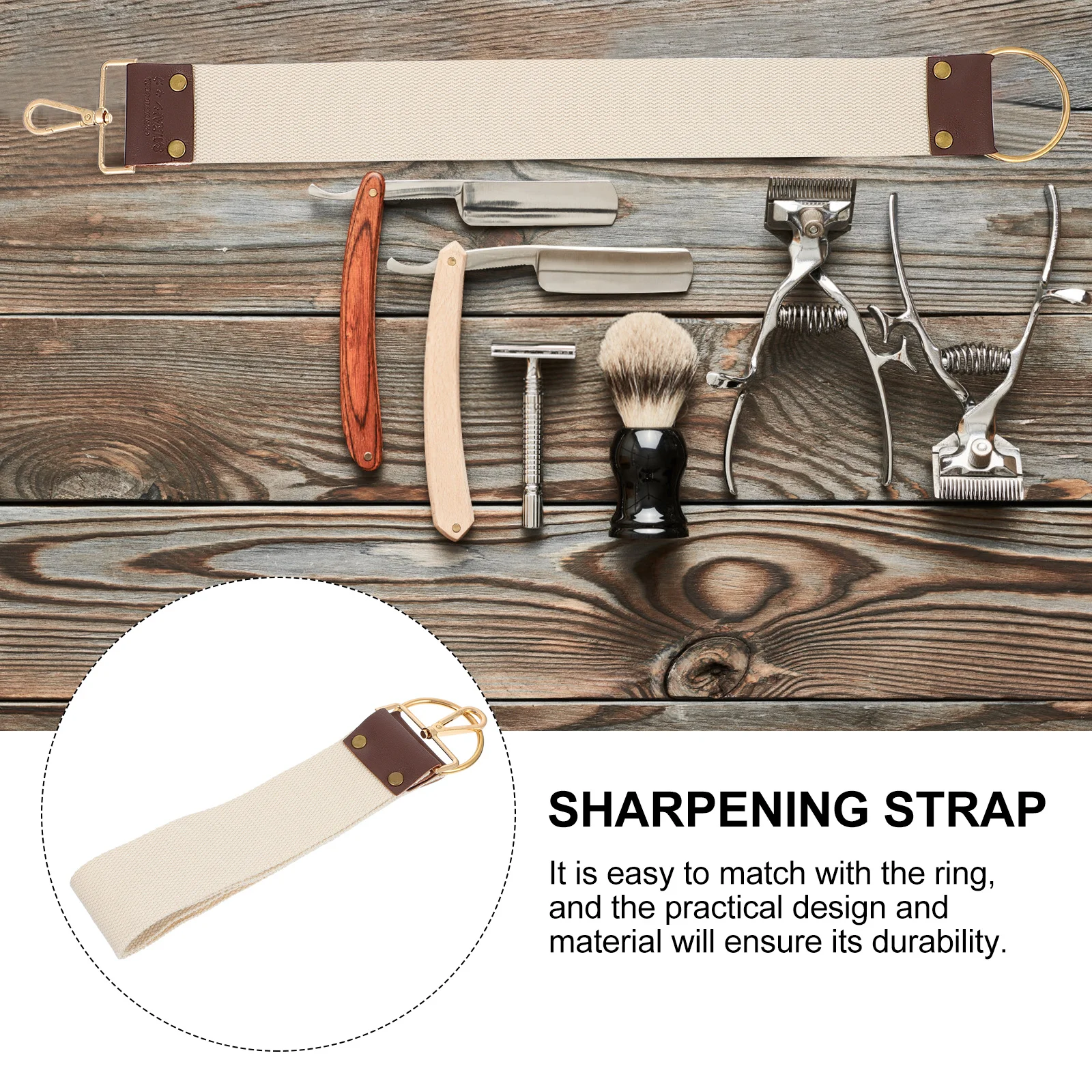 Canvas For Knife Maintenance Sharpening Razor Canvas Barber Sharpening Belt Strap Strop Barber Razor Strop Tool Shaving Strap