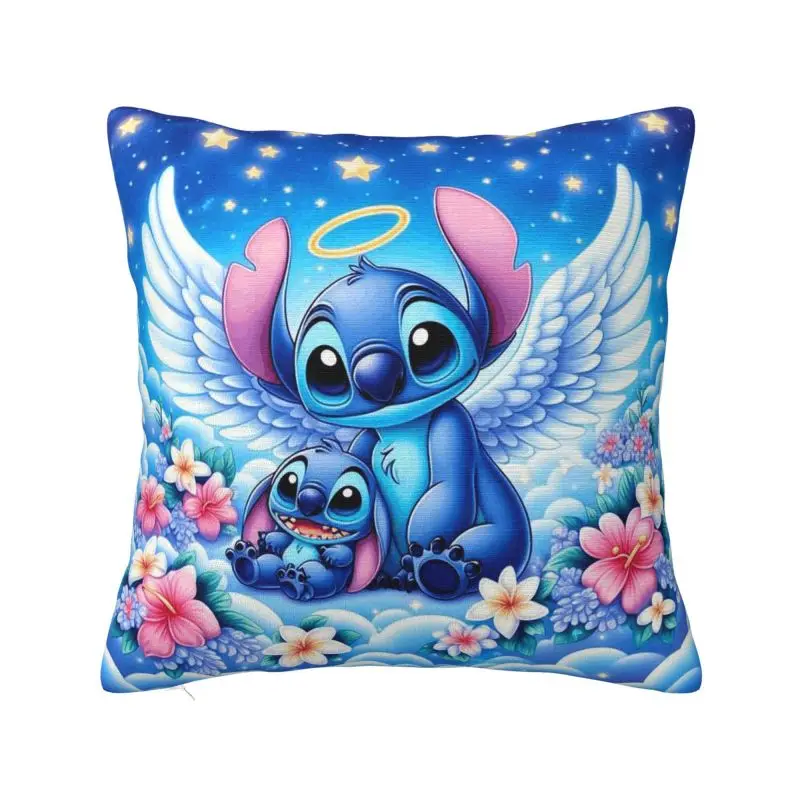 

Cartoon Stitch Pillow Covers Decor Home Luxury Cushion Cover Soft Pillowcase
