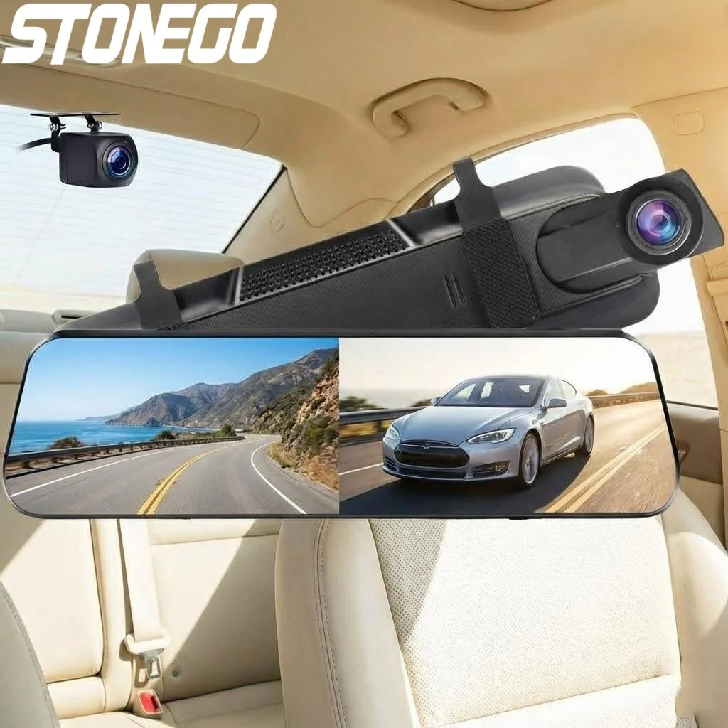 

4K WIFI Touch Screen Dual Car DVR Front Rear Cameras Streaming Media Recorder 24H Parking Monitor Auto Dash Cam