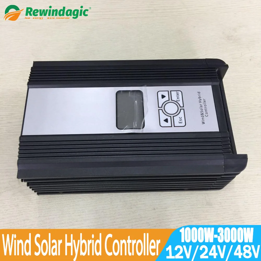 

MPPT Hybrid Charge Controller 1000W 3000W Wind 1KW-3KW Solar 12/24V/48V Auto Dump Load Inserted With LCD Display For Homeuse