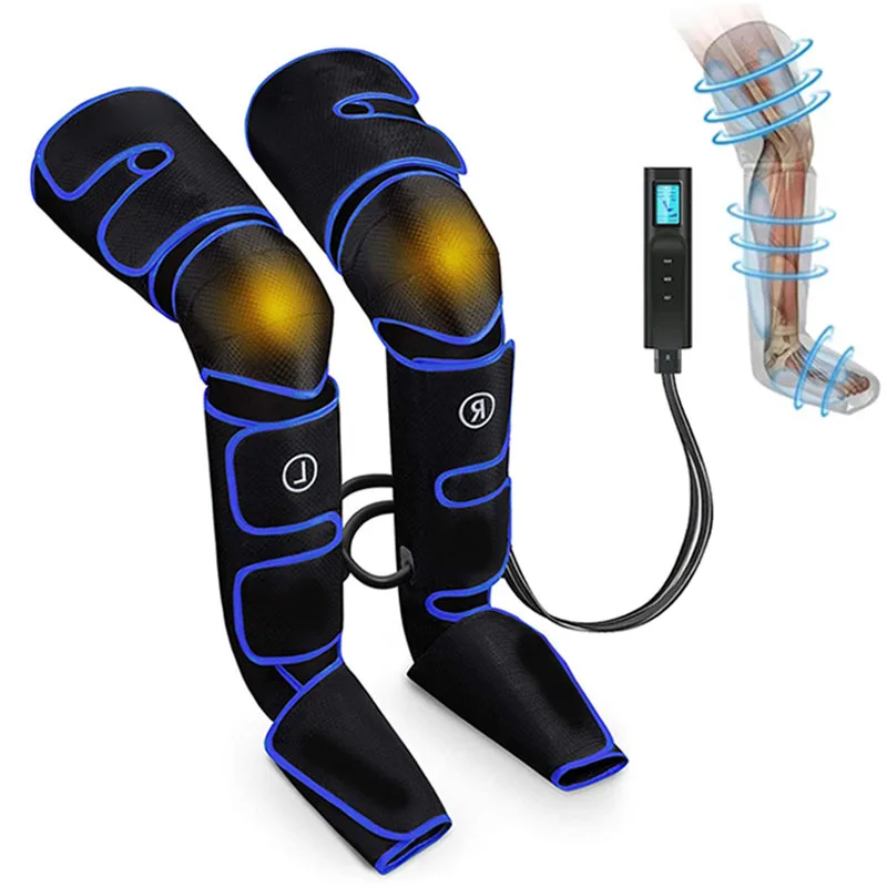 Electric Leg Muscle Relaxer 6 modes Air Compression Recovery Boot lymph Release Relieve Foot Fatigue Heating Leg Massager