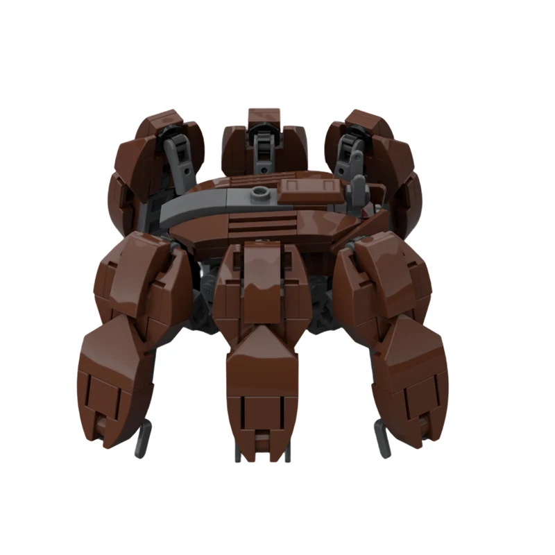 197 قطعة MOC-237812 كراب درويد الميكانيكية درع الفيلم روبوت معركة الميكانيكية بنة لتقوم بها بنفسك نموذج الأولاد اللعب هدية الكريسماس