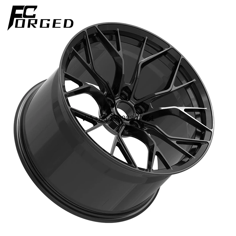 

Factory Customization 18 19 20 21 22 23 24 Inch Monoblock Black Finish 6061-T6 Aluminum Alloy Wheels Car Wheels Car Upgrades