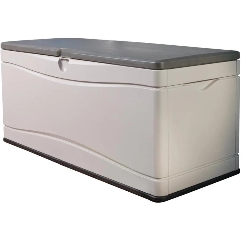 

Large Capacity Deck Storage Box, 130 Gallons, Desert Sand and Brown Finish