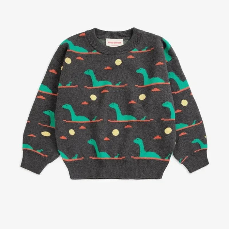 Children's Clothing Kids' 2026 Fall/Winter BC Collection Cartoon Pullover Knit Top – Mohair Warm Sweater for Boys & Girls