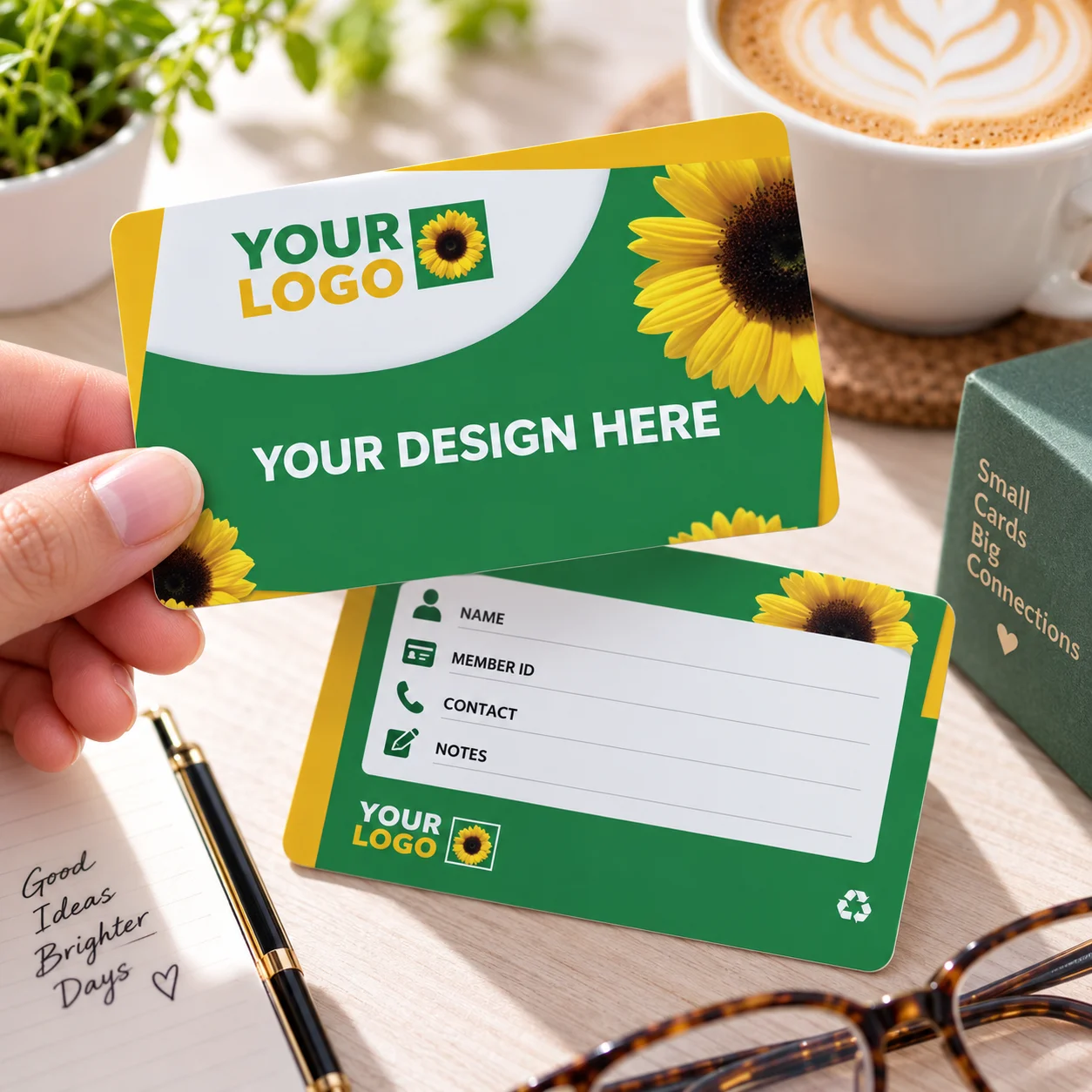 Custom PVC Card Personalized White Card Printing for ID Badge Membership Gift Business Name Tag Customizable