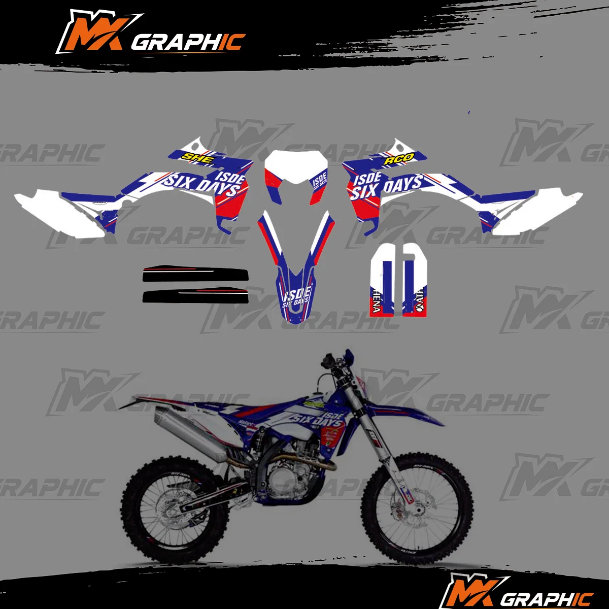 

Motorcycle Sticker Graphic Decal Kit DECO For Sherco SE SEF SEF-R SE-R SER 125 250 300 450 2013 2014 2015 2016