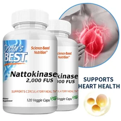 Highly Effective Nattokinase, Non-GMO, Gluten-free, Vegetarian, Supports Cardiovascular, Heart and Circulatory Health