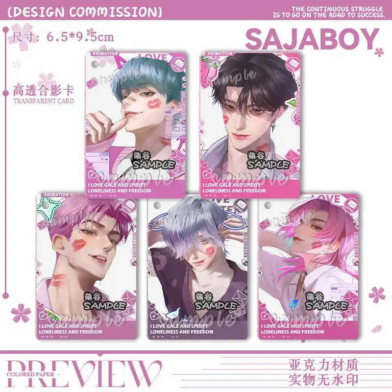 

Anime Kpops Cosplay Hunter Acrylic Clear Card Photo Cards Role Play Props Accessories Birthday Gifts Ornaments Unisex Pendant