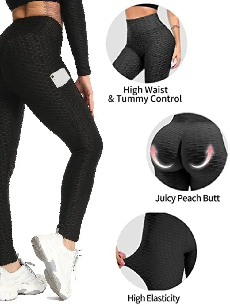 Plu Size Scrunch Leggings Women Black Anti-Cellulite Leggin High Waist Fitness Leggings Bodybuilding Jeggings Women Pants S-2XL