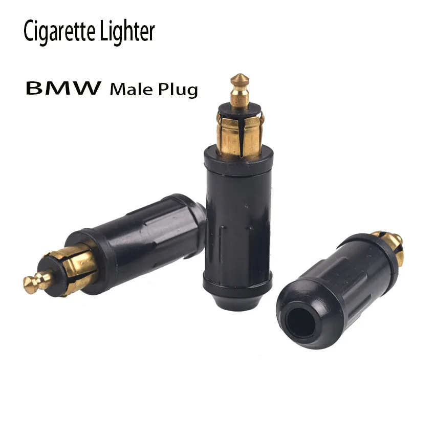 12V Hella DIN Male Plug Motorcycle Power Connector European Cigarette Lighter Adapter for Motorbike