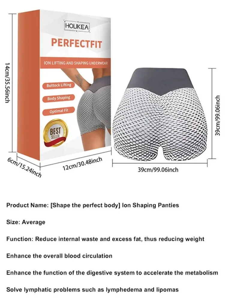 Perfect Shape Sports Fitness Briefs Stretch Fabric AntiAbrasive Leg Ion Breathable Shaping Briefs